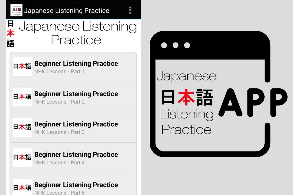 Japanese Listening Practice – App luyện nghe tiếng Nhật cho người mới bắt đầu