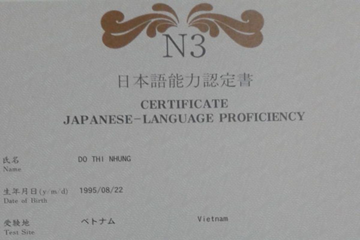 Sự khác biệt giữa bằng tiếng Nhật N3 và các cấp độ khác (N5–N1)