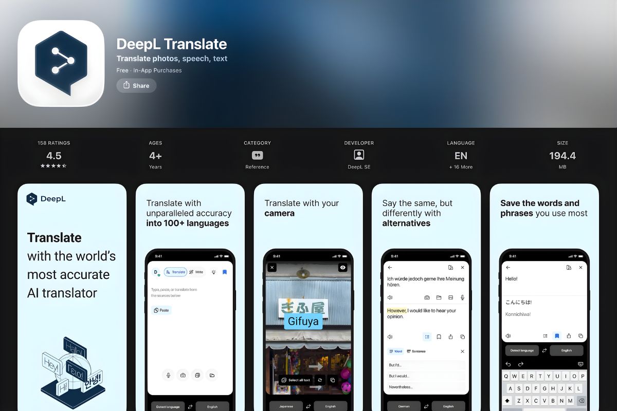 DeepL Translate - Web dịch tiếng Nhật chuẩn xác về ngữ cảnh
