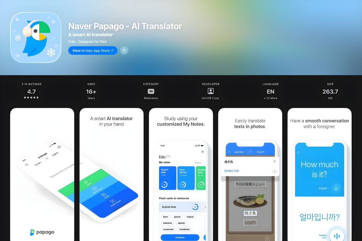 Naver Papago - App dịch tiếng Nhật thông minh từ Hàn Quốc
