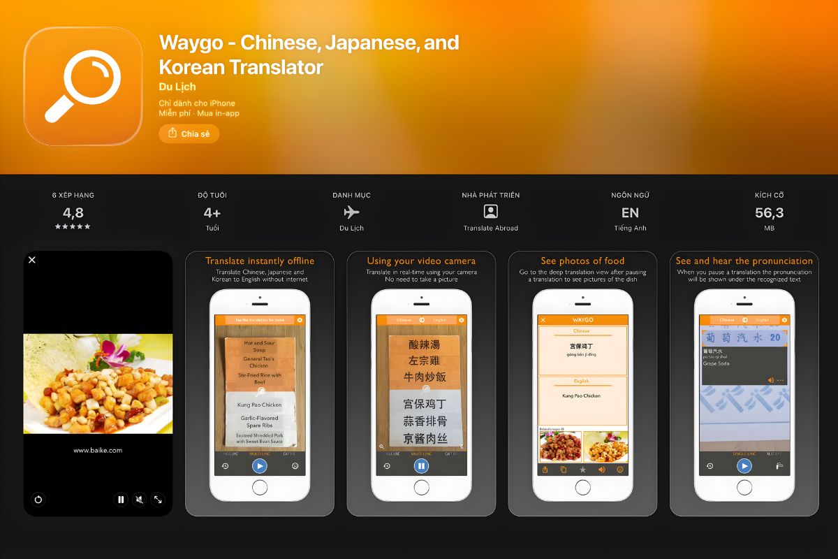 Waygo - Chuyên gia dịch tiếng Nhật bằng hình ảnh
