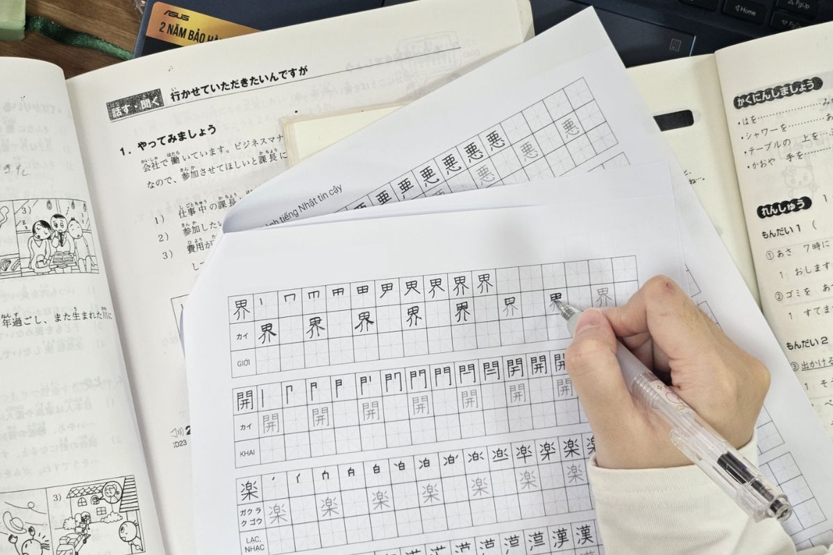 Bảng chữ cái tiếng Nhật Kanji đầy đủ